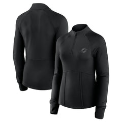Miami Dolphins Women's Elements Quarter-Zip Jacket Black