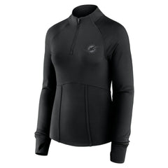Miami Dolphins Women's Elements Quarter-Zip Jacket Black