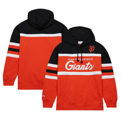 San Francisco Giants Mitchell & Ness Head Coach Pullover Hoodie - Orange/Black Hoodies