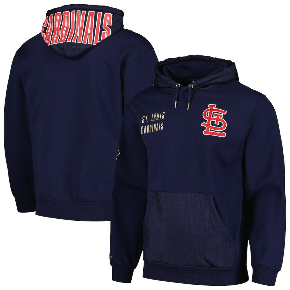 St. Louis Cardinals Mitchell & Ness Team OG 2.0 Current Logo Pullover Hoodie - Navy Hoodies
