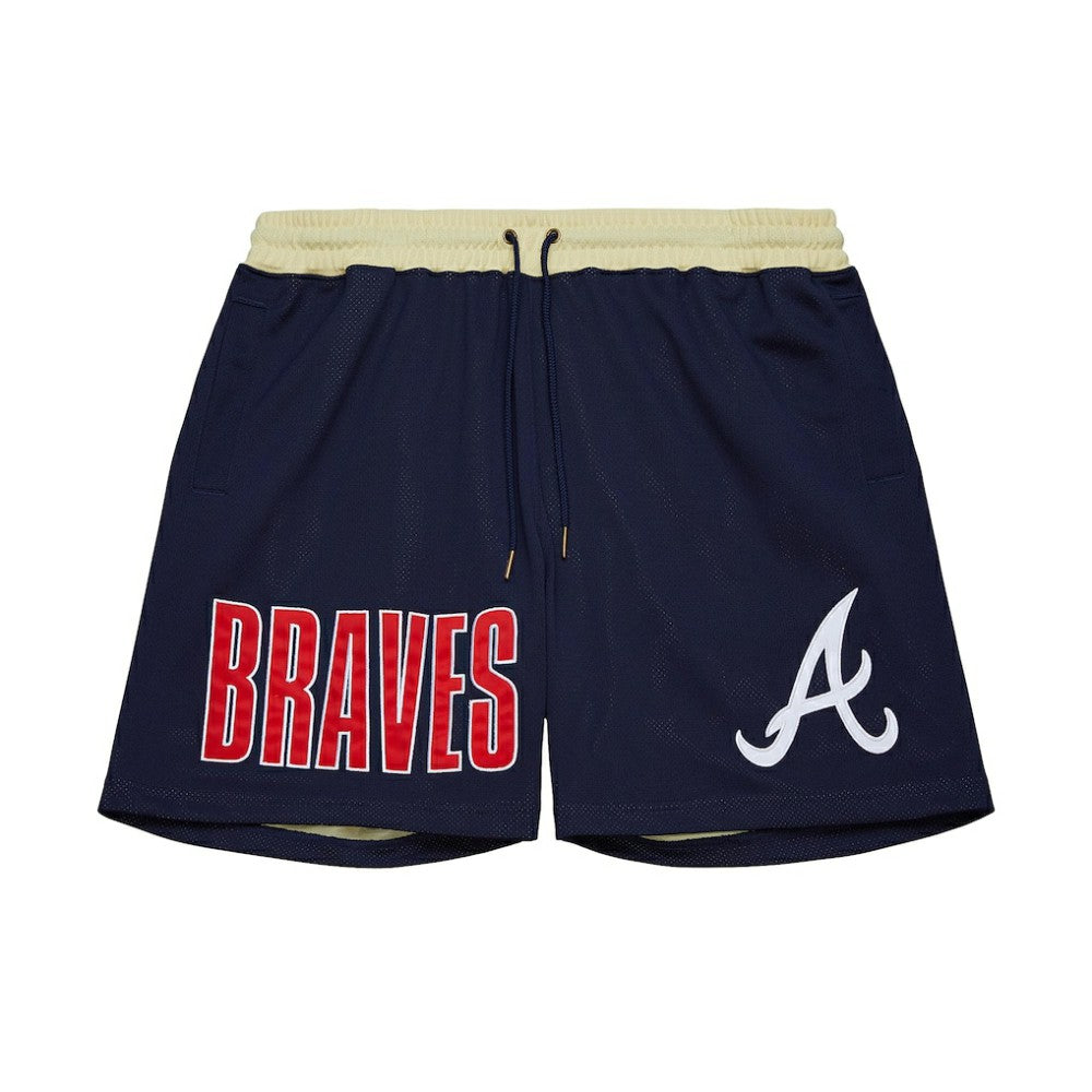 Atlanta Braves Mitchell & Ness OG 2.0 Fashion Shorts - Navy Shorts
