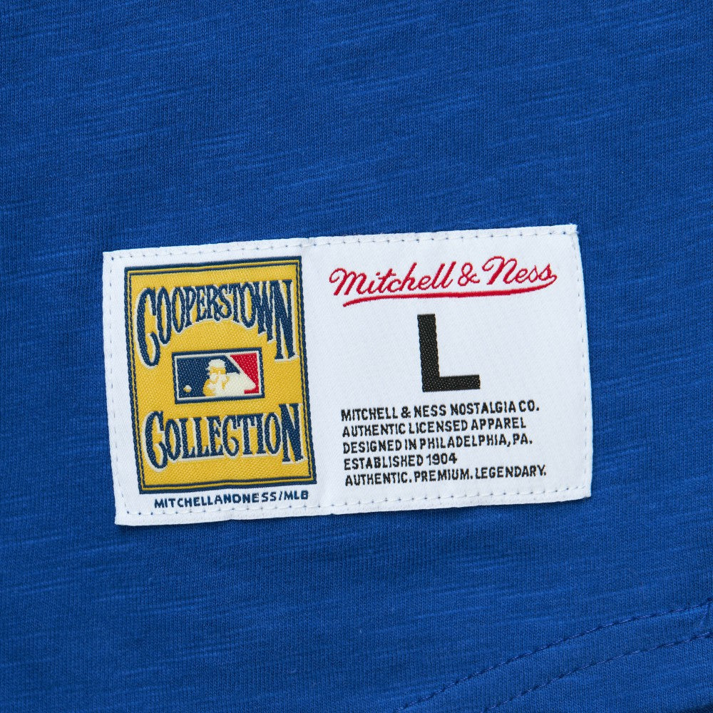 Milwaukee Brewers Mitchell & Ness Cooperstown Collection Legendary Raglan Slub Henley 3/4-Sleeve T-Shirt - Royal T-shirts