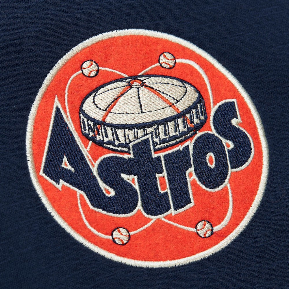 Houston Astros Mitchell & Ness Cooperstown Collection Legendary Raglan Slub Henley 3/4-Sleeve T-Shirt - Navy T-shirts