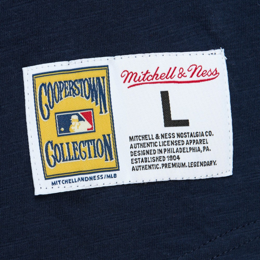 St. Louis Cardinals Mitchell & Ness Cooperstown Collection Legendary Raglan Slub Henley Three-Quarter Sleeve T-Shirt - Navy T-shirts
