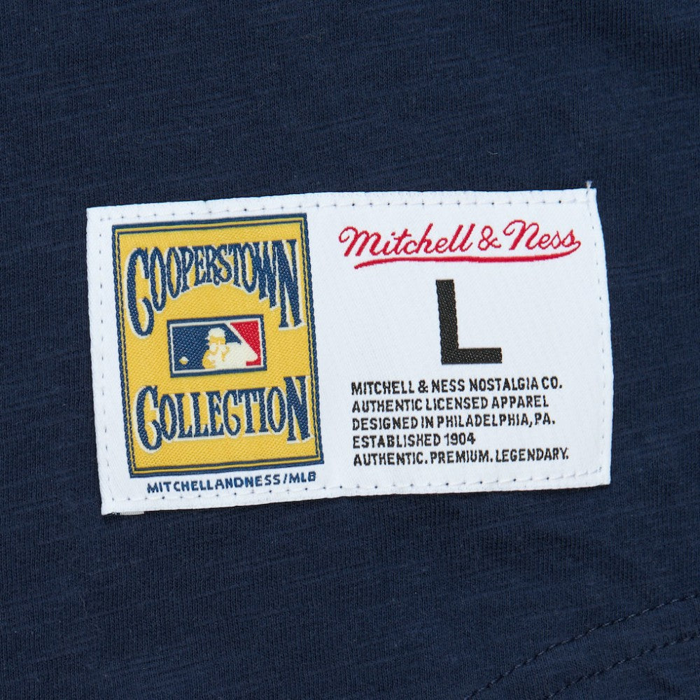 Boston Red Sox Mitchell & Ness Cooperstown Collection Legendary Raglan Slub Henley 3/4-Sleeve T-Shirt - Navy T-shirts