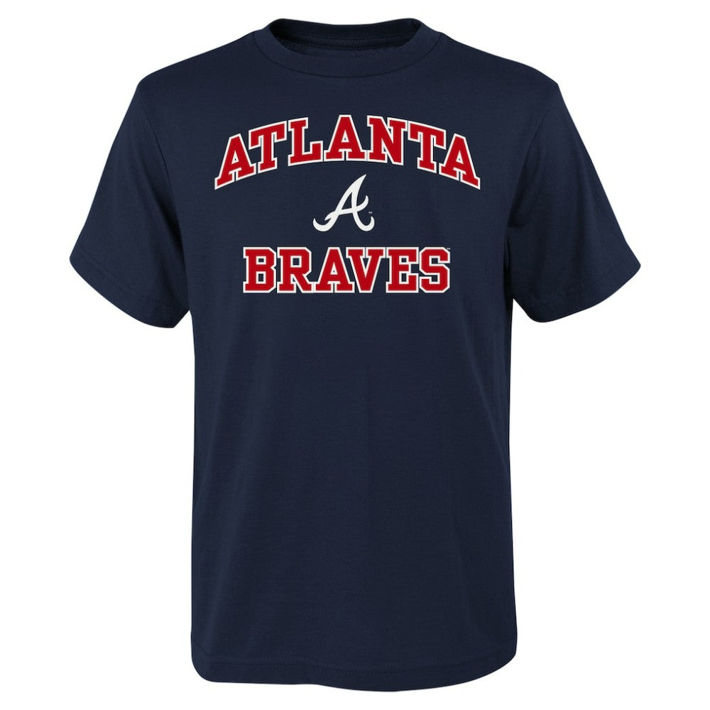 Atlanta Braves Youth Heart & Soul T-Shirt - Navy T-shirts