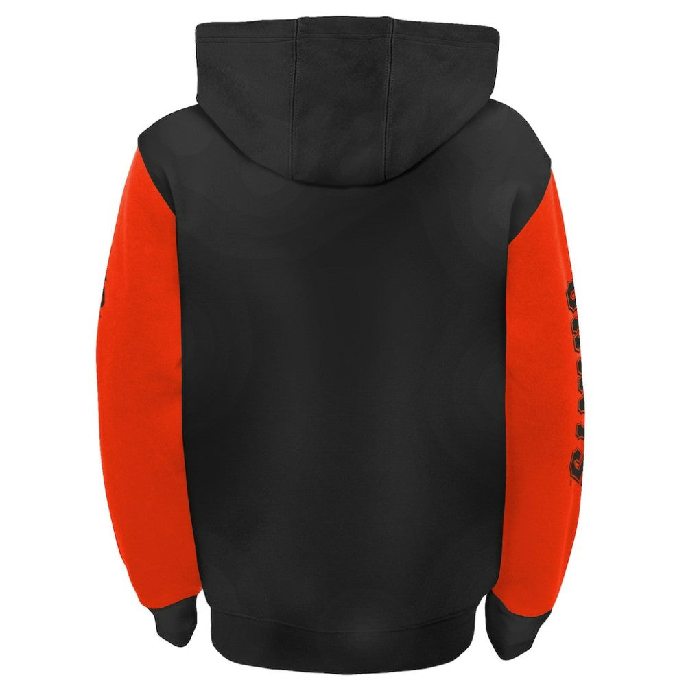San Francisco Giants Fanatics Youth Postcard Full-Zip Hoodie Jacket - Black/Orange Jackets