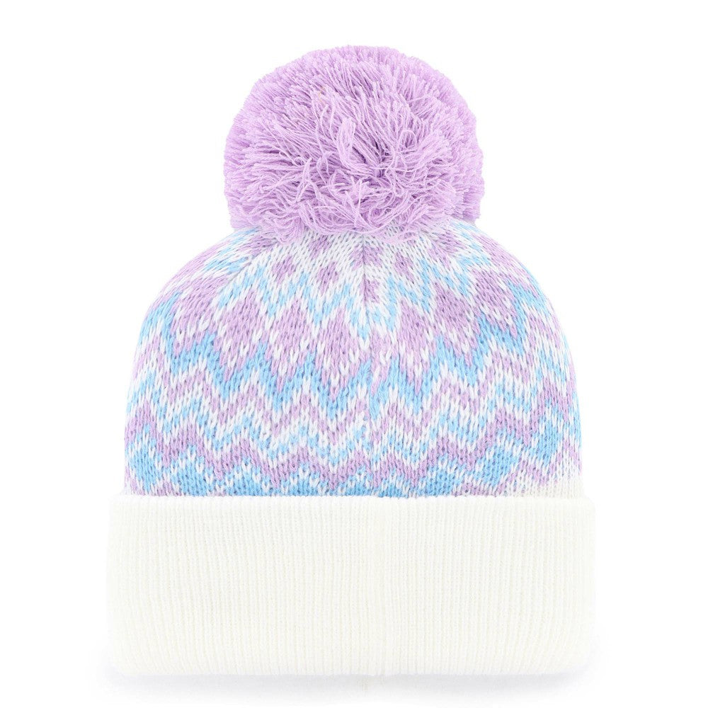 Los Angeles Angels '47 Girls Youth Elsa Cuffed Knit Hat with Pom   - White Hats