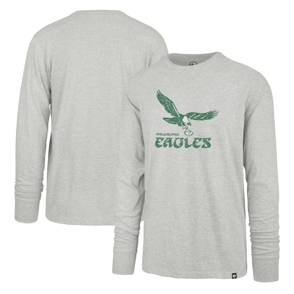 Philadelphia Eagles '47 Premier Franklin Long Sleeve T-Shirt Gray
