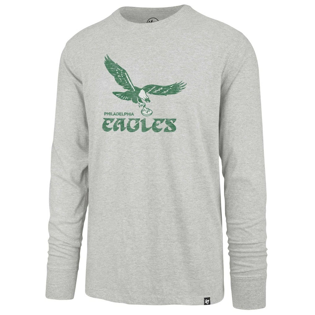 Philadelphia Eagles '47 Premier Franklin Long Sleeve T-Shirt Gray