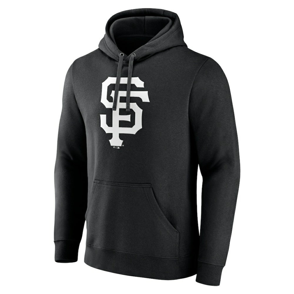 San Francisco Giants Monochrome Personalized Name & Number Pullover Hoodie - Black Hoodies