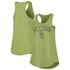 St. Louis Cardinals New Era Women's Armed Forces Day Tank Top - Olive Tanks