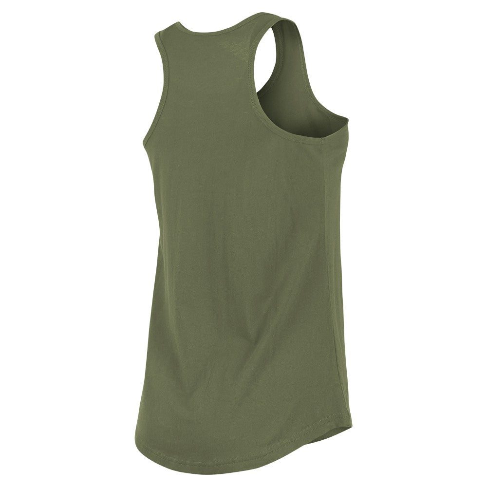 Los Angeles Angels New Era Women's Armed Forces Day Tank Top - Olive Tanks