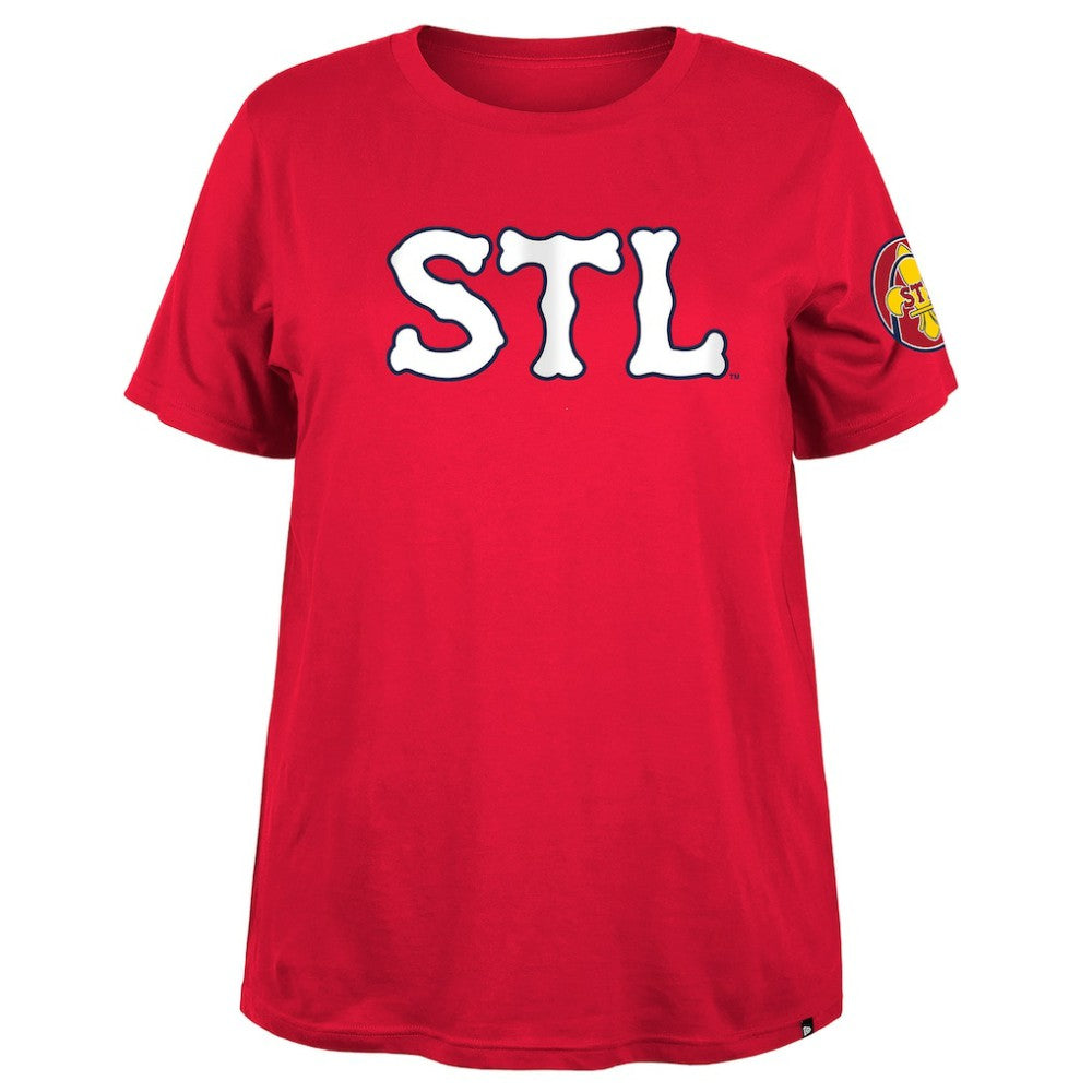 St. Louis Cardinals New Era Women's 2024 City Connect Plus Size T-Shirt - Red T-shirts