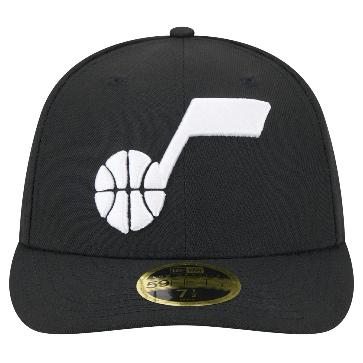 Utah Jazz Low Profile Core 59FIFTY Fitted Hat Black