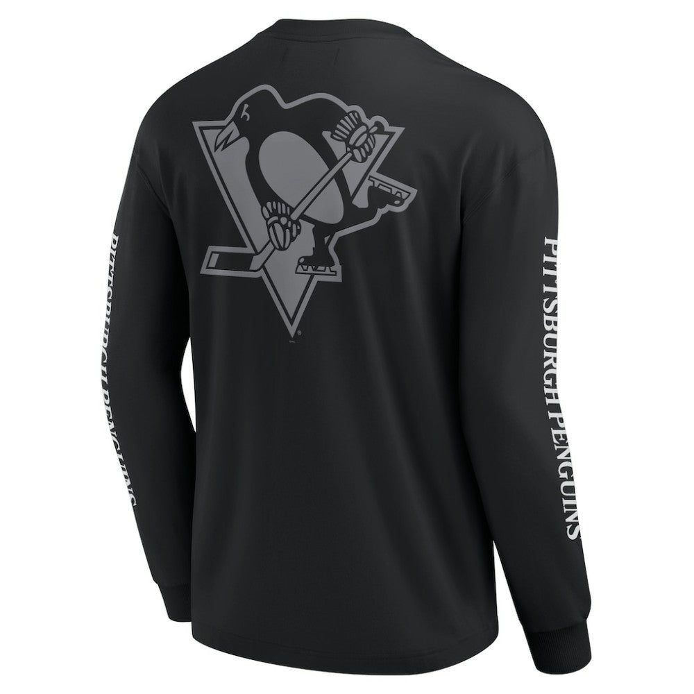 NHL Pittsburgh Penguins Fanatics Elements Strive Long Sleeve T-Shirt - Black