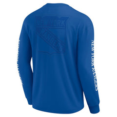 NHL New York Rangers Fanatics Elements Strive Long Sleeve T-Shirt - Blue