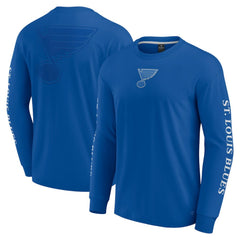 NHL St. Louis Blues Fanatics Elements Strive Long Sleeve T-Shirt - Blue