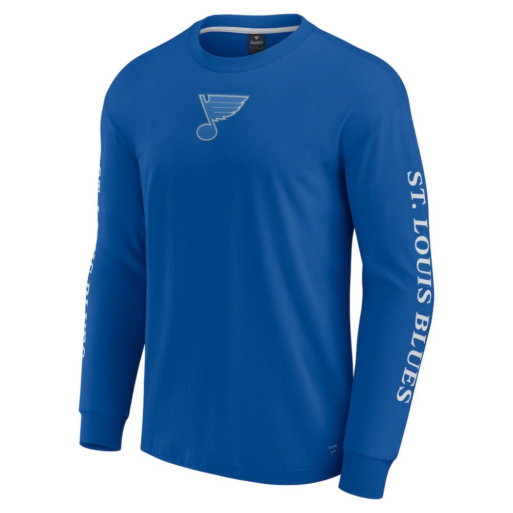 NHL St. Louis Blues Fanatics Elements Strive Long Sleeve T-Shirt - Blue