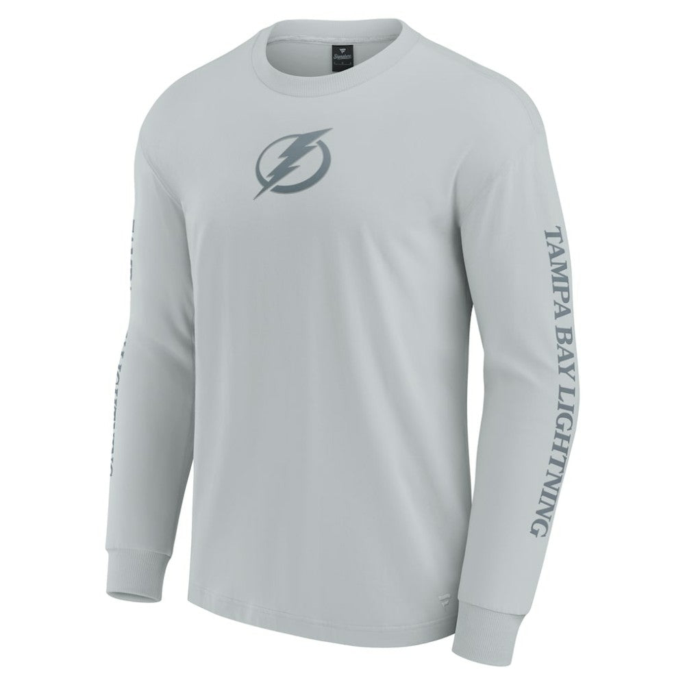 NHL Tampa Bay Lightning Fanatics Elements Strive Long Sleeve T-Shirt - Gray