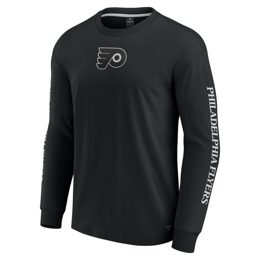 NHL Philadelphia Flyers Fanatics Elements Strive Long Sleeve T-Shirt - Black