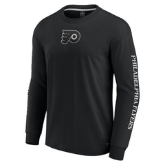 NHL Philadelphia Flyers Fanatics Elements Strive Long Sleeve T-Shirt - Black