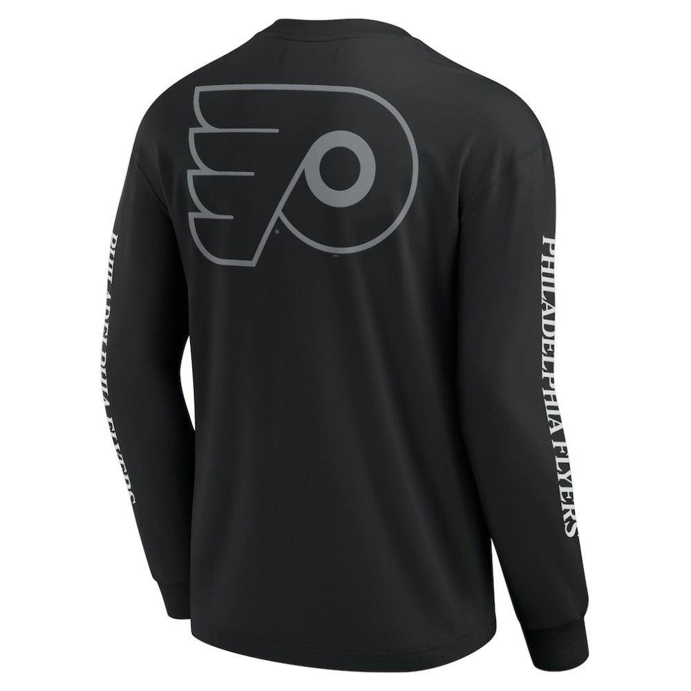 NHL Philadelphia Flyers Fanatics Elements Strive Long Sleeve T-Shirt - Black