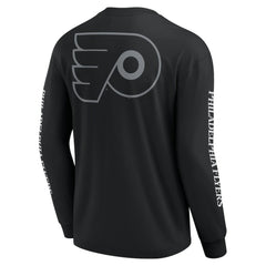 NHL Philadelphia Flyers Fanatics Elements Strive Long Sleeve T-Shirt - Black