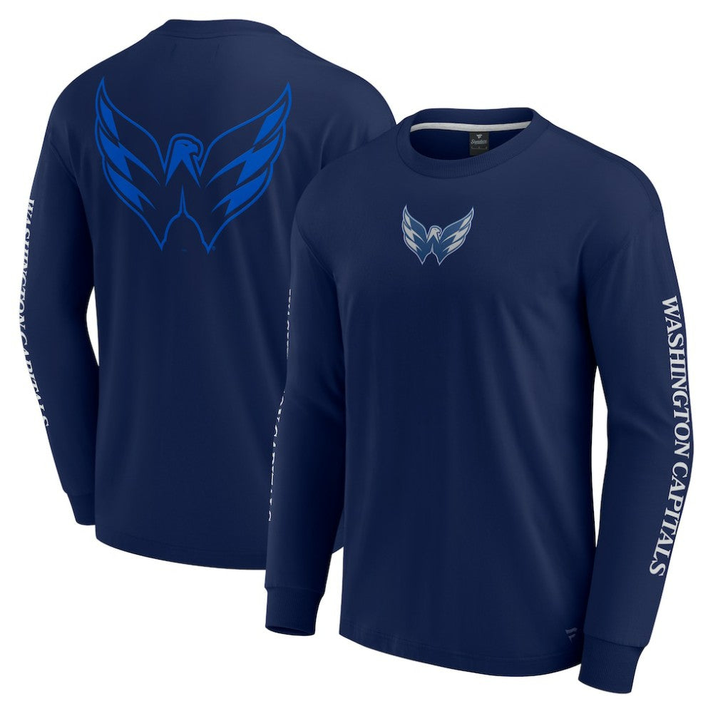 NHL Washington Capitals Fanatics Elements Strive Long Sleeve T-Shirt - Navy