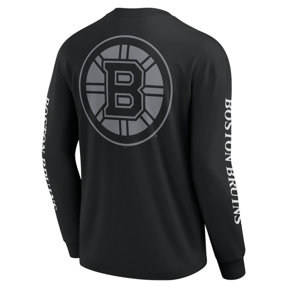 NHL Boston Bruins Fanatics Elements Strive Long Sleeve T-Shirt - Black