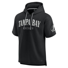 NHL Tampa Bay Lightning Fanatics Elements Ready Short Sleeve Pullover Hoodie - Black