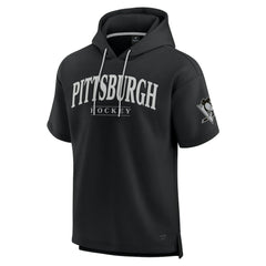 NHL Pittsburgh Penguins Fanatics Elements Ready Short Sleeve Pullover Hoodie - Black