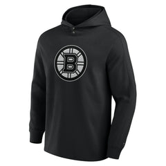 NHL Boston Bruins Fanatics Elements Blaze Tri-Blend Long Sleeve Hoodie T-Shirt - Black