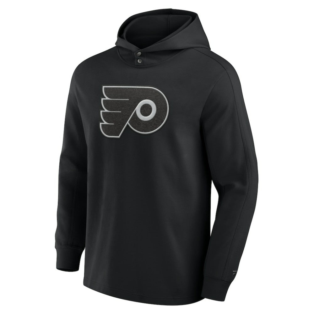 NHL Philadelphia Flyers Fanatics Elements Blaze Tri-Blend Long Sleeve Hoodie T-Shirt - Black
