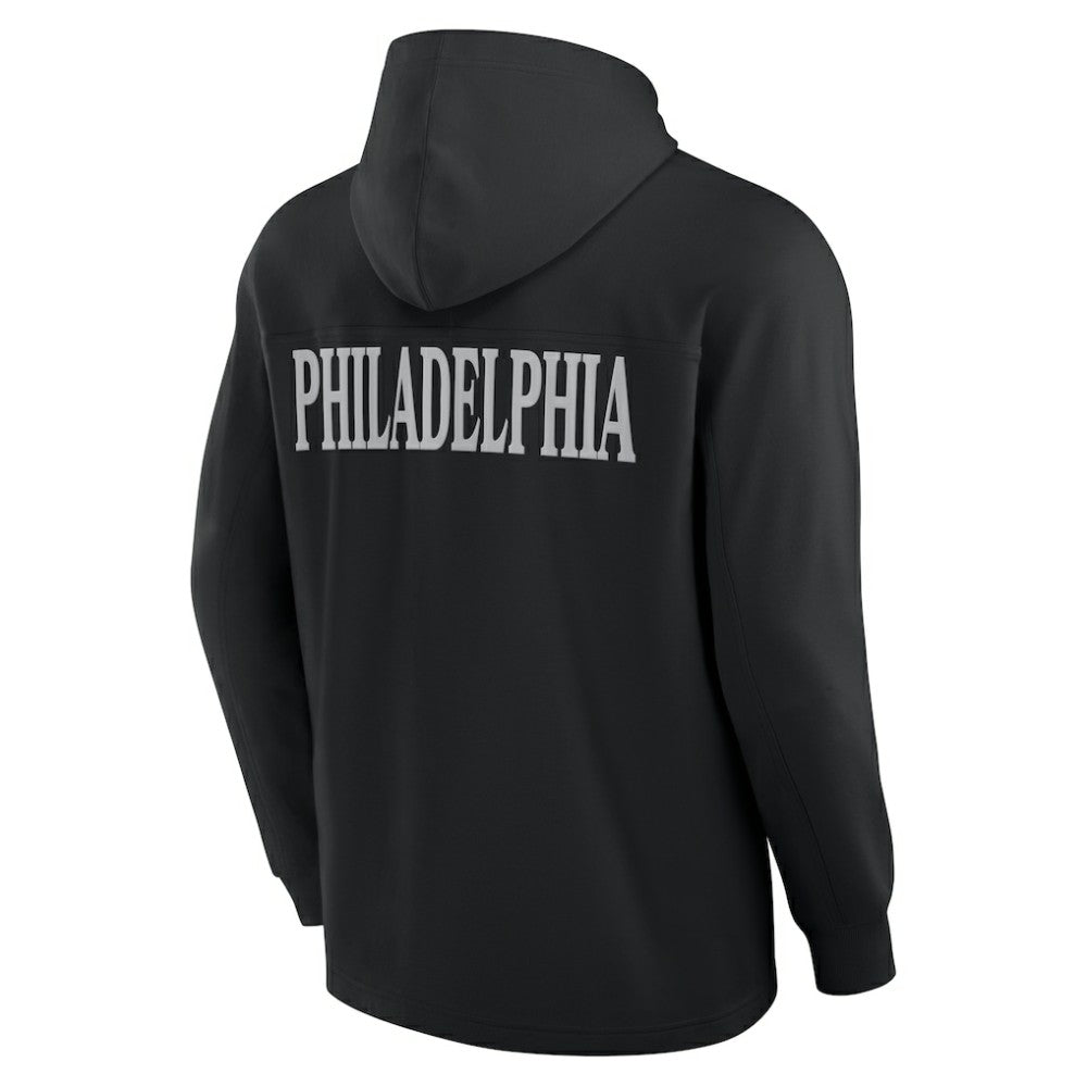 NHL Philadelphia Flyers Fanatics Elements Blaze Tri-Blend Long Sleeve Hoodie T-Shirt - Black