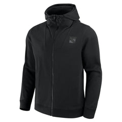 NHL New York Rangers Fanatics Elements Tonal Primary Tri-Blend Full-Zip Hoodie - Black