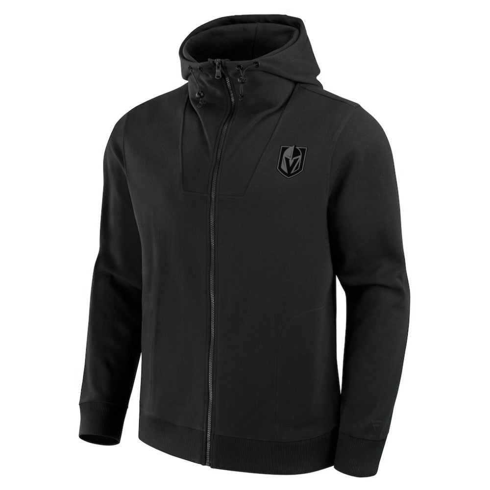 NHL Vegas Golden Knights Fanatics Elements Tonal Primary Tri-Blend Full-Zip Hoodie - Black