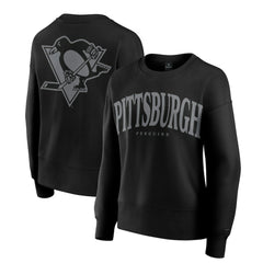 NHL Pittsburgh Penguins Fanatics Women's Elements Flow Pullover Sweatshirt - Black