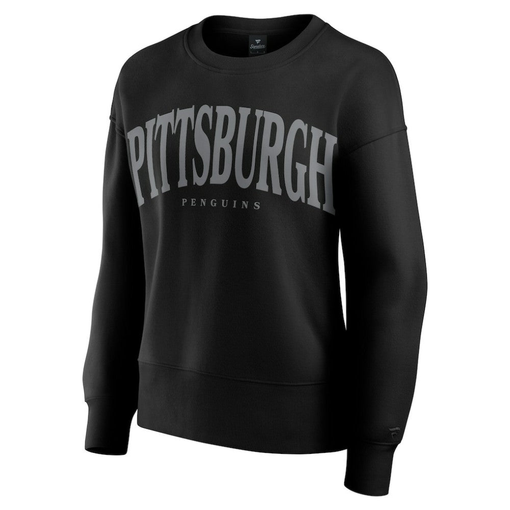 NHL Pittsburgh Penguins Fanatics Women's Elements Flow Pullover Sweatshirt - Black
