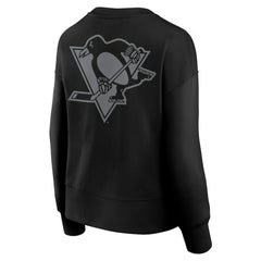 NHL Pittsburgh Penguins Fanatics Women's Elements Flow Pullover Sweatshirt - Black