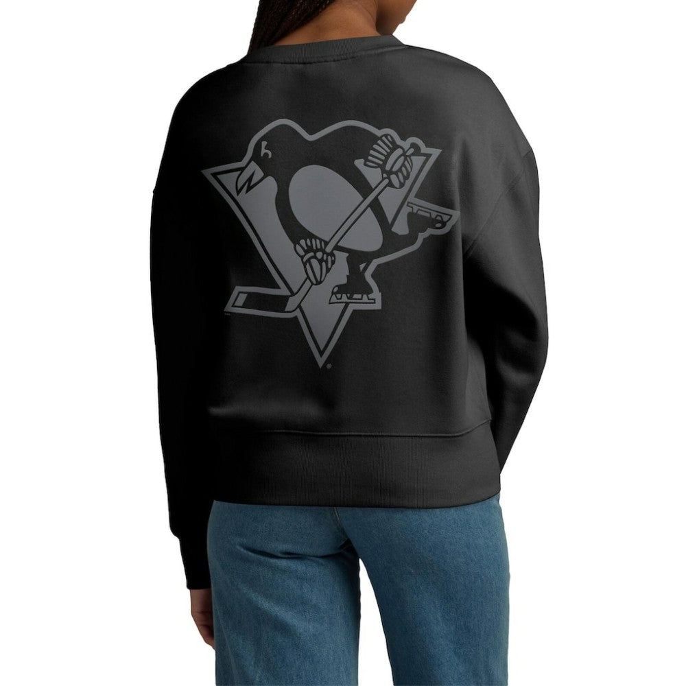 NHL Pittsburgh Penguins Fanatics Women's Elements Flow Pullover Sweatshirt - Black