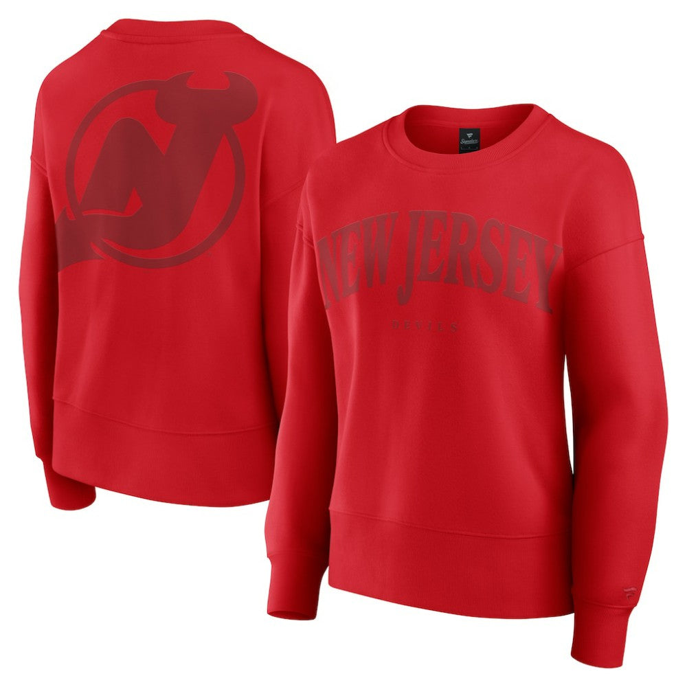 NHL New Jersey Devils Fanatics Women's Elements Flow Pullover Sweatshirt - Red