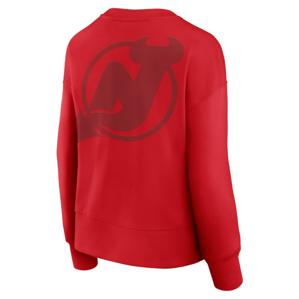 NHL New Jersey Devils Fanatics Women's Elements Flow Pullover Sweatshirt - Red