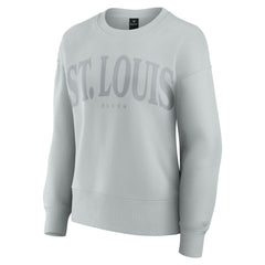 NHL St. Louis Blues Fanatics Women's Elements Flow Pullover Sweatshirt - Gray