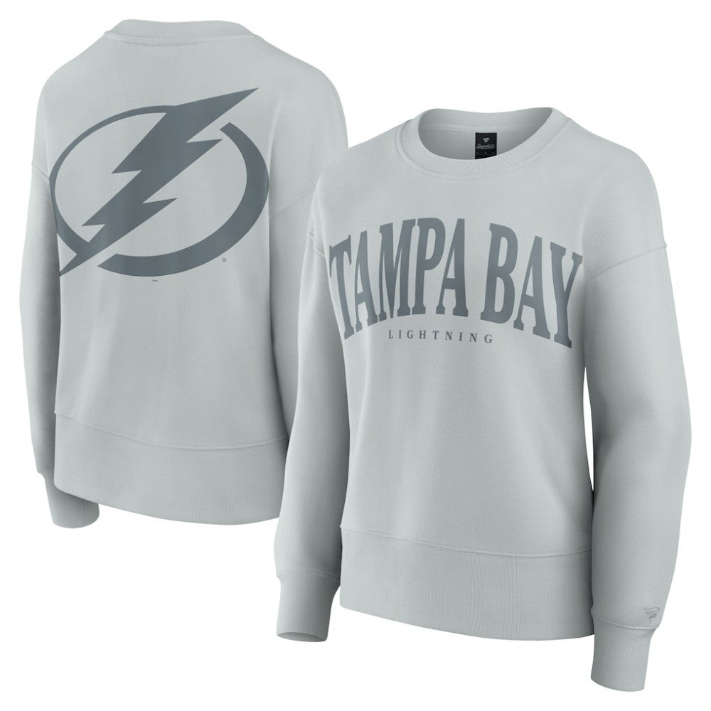 NHL Tampa Bay Lightning Fanatics Women's Elements Flow Pullover Sweatshirt - Gray