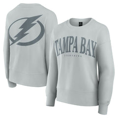 NHL Tampa Bay Lightning Fanatics Women's Elements Flow Pullover Sweatshirt - Gray