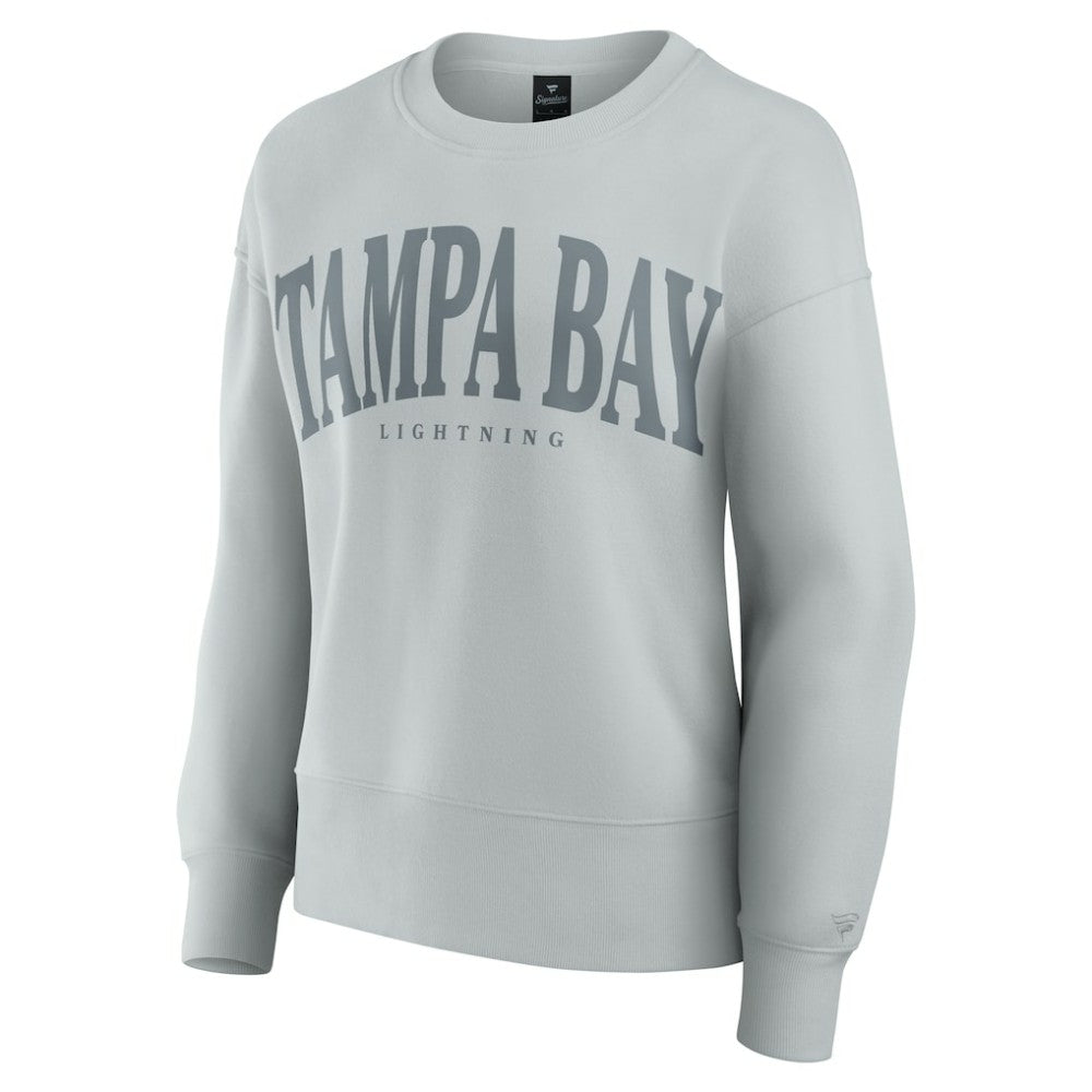 NHL Tampa Bay Lightning Fanatics Women's Elements Flow Pullover Sweatshirt - Gray