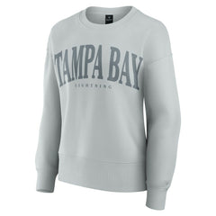 NHL Tampa Bay Lightning Fanatics Women's Elements Flow Pullover Sweatshirt - Gray