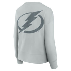 NHL Tampa Bay Lightning Fanatics Women's Elements Flow Pullover Sweatshirt - Gray