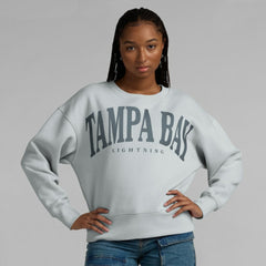NHL Tampa Bay Lightning Fanatics Women's Elements Flow Pullover Sweatshirt - Gray